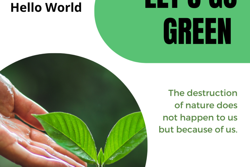 World Environment Day Instagram Post Hello world!